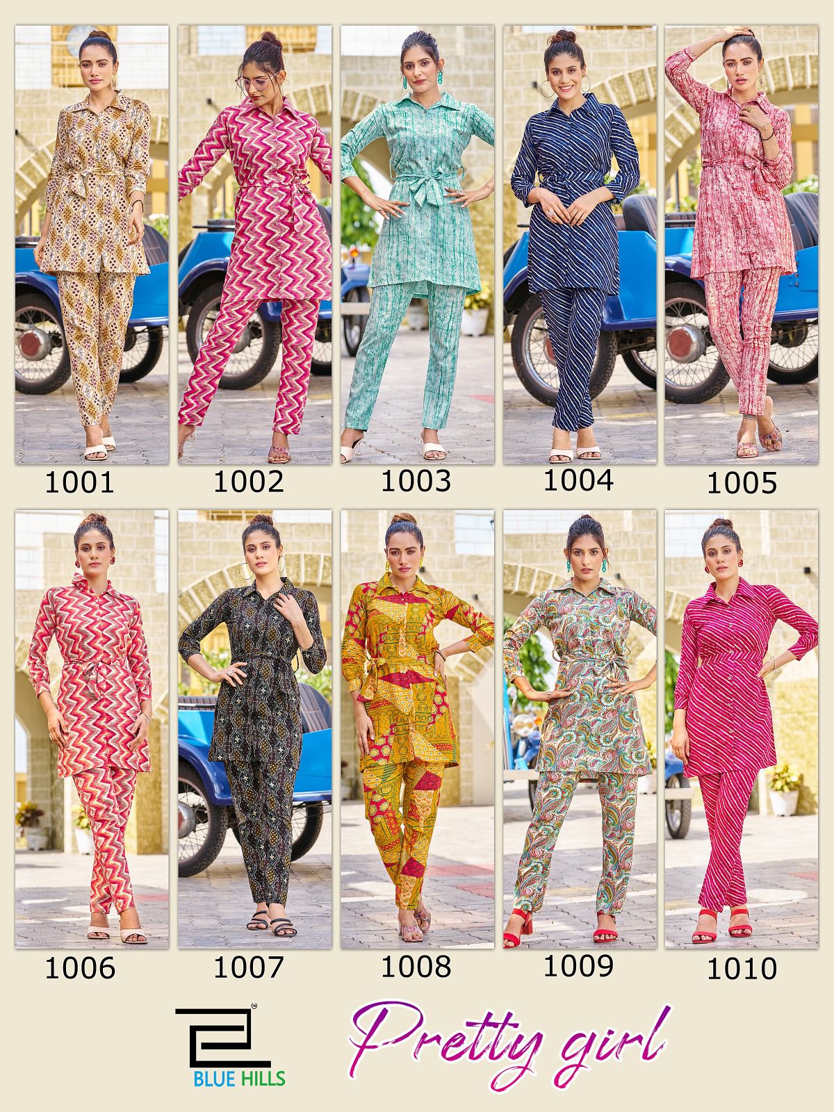 Pretty Girl By Blue Hills Cord Set Kurti With Bottom Catalog
